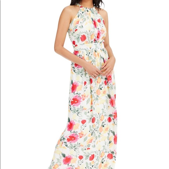 inc floral print maxi dress